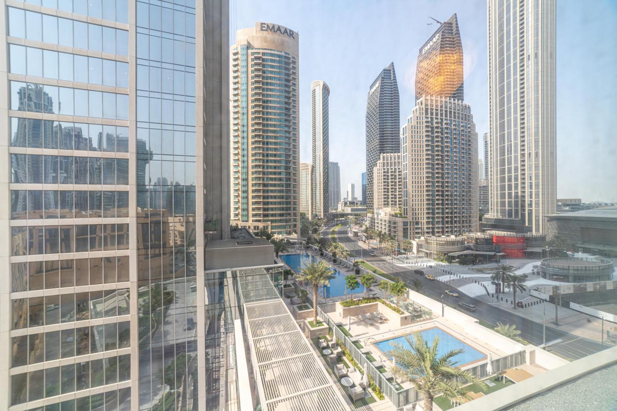 First Class 2Br With Full Dubai Boulevard View Eksteriør bilde
